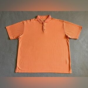 Jamaica Jaxx Men’s Orange Polo Shirt Size XL Modal Blend Casual Comfort